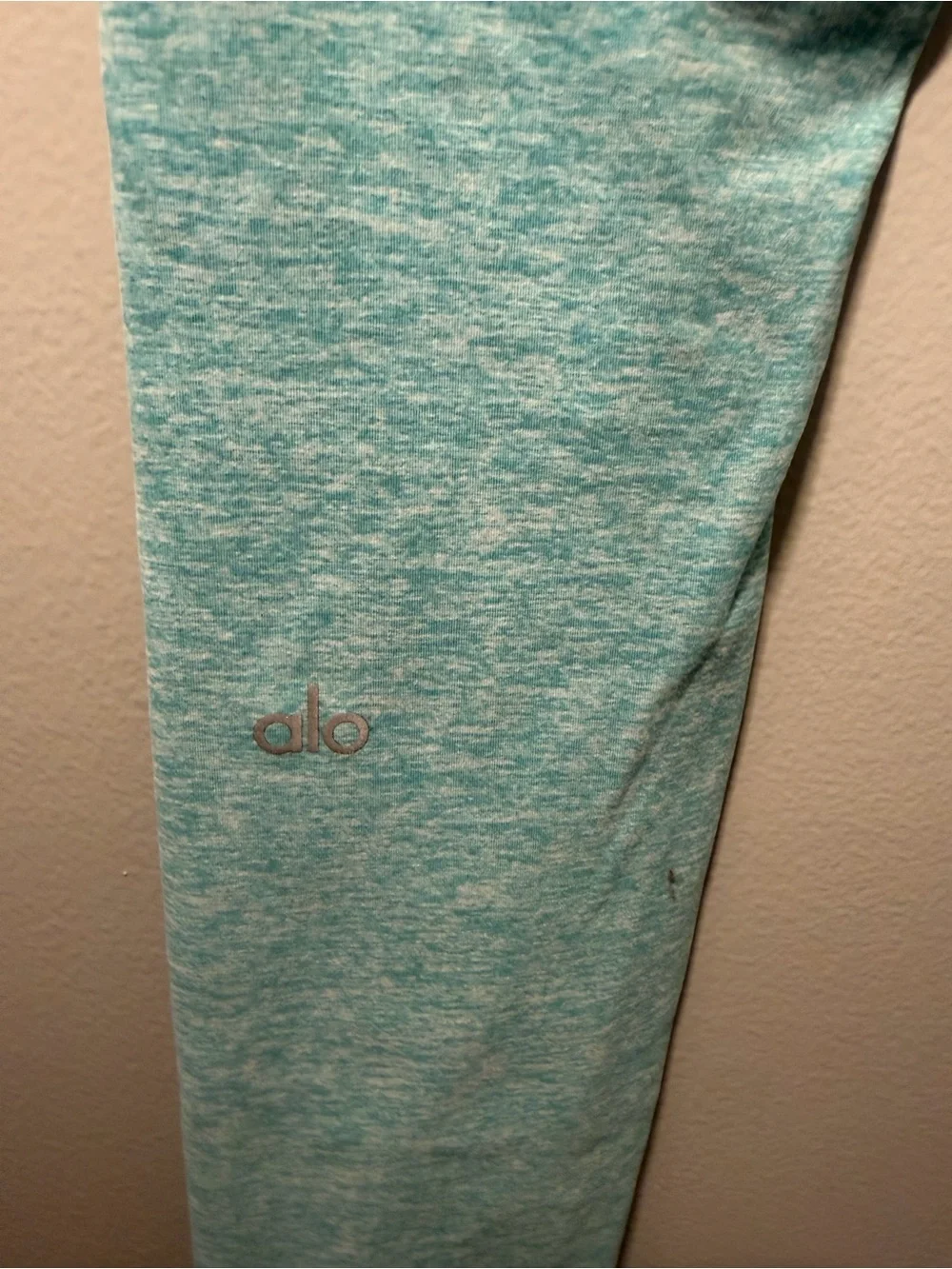 ALO Yoga Teal Heather Leggings - Light Teal Active Leggings
